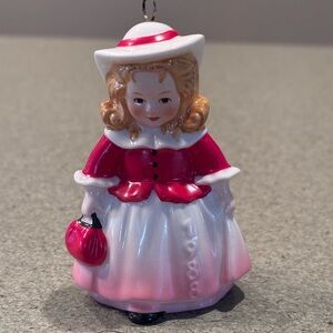Vintage Goebel W Germany Christmas Bell Ornament Victorian Girl Caroler